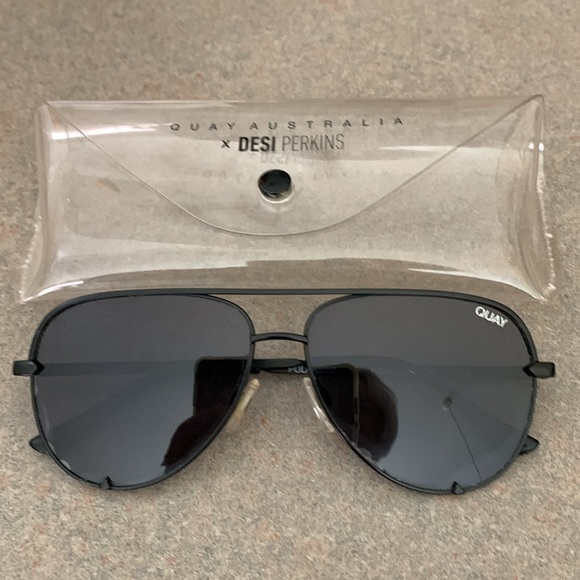 Quay x Desi Perkins Aviator Sunglasses - Picture 5 of 5